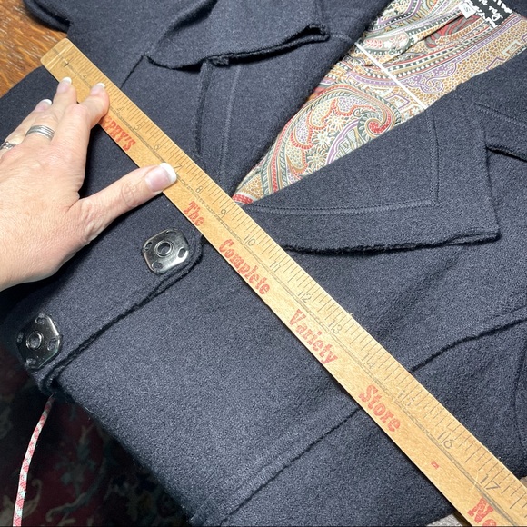 Cassandra Ray wool tailored long blazer S - Picture 9 of 12